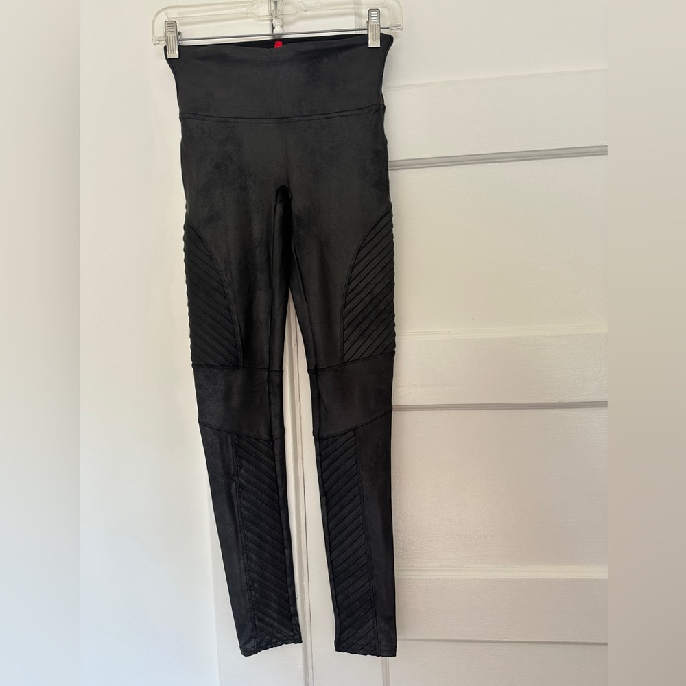 Spanx Faux Leather Moto Leggings — Size Small, Unworn